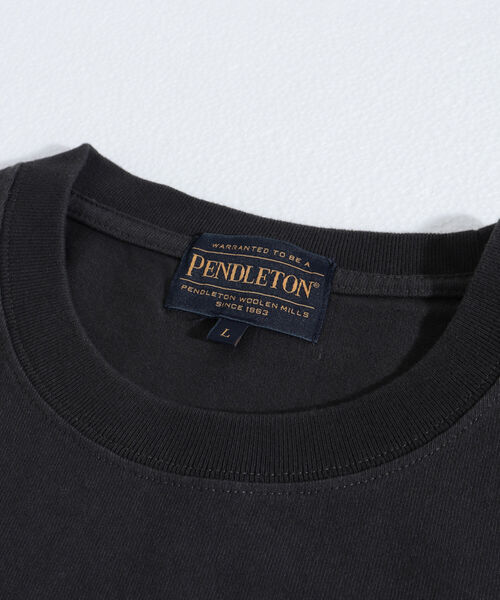 PENDLETON（ペンドルトン）の「【PENDLETON/ペンドルトン】バックプリントTシャツ ルーズシルエット ワンポイントロゴ（Tシャツ/カットソー・メンズ・オフホワイト/ブラック/ネイビー/ホワイト/チャコールグレー/ライトグレー/キナリ・XL/L/M）」の11枚目の写真