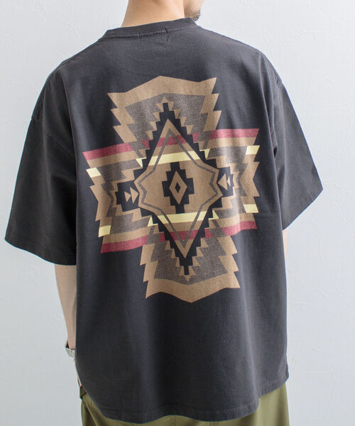 PENDLETON（ペンドルトン）の「【PENDLETON/ペンドルトン】バックプリントTシャツ ルーズシルエット ワンポイントロゴ（Tシャツ/カットソー・メンズ・オフホワイト/ブラック/ネイビー/ホワイト/チャコールグレー/ライトグレー/キナリ・XL/L/M）」の16枚目の写真