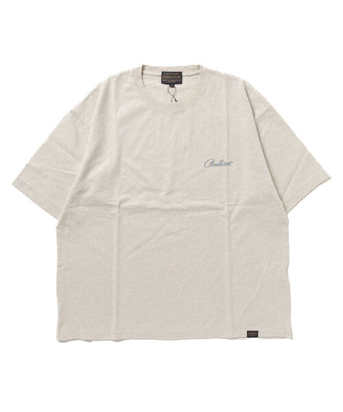 PENDLETON（ペンドルトン）の「【PENDLETON/ペンドルトン】バックプリントTシャツ ルーズシルエット ワンポイントロゴ（Tシャツ/カットソー・メンズ・オフホワイト/ブラック/ネイビー/ホワイト/チャコールグレー/ライトグレー/キナリ・XL/L/M）」の20枚目の写真