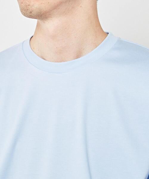 MEN'S MELROSE(メンズメルローズ)の「【WEB限定】ハイゲージスムースクルーネックTシャツ(Tシャツ/カットソー・メンズ・ホワイト/サックスブルー/チャコールグレー/ネイビー/ブラック・2/3/4)」の10枚目の写真