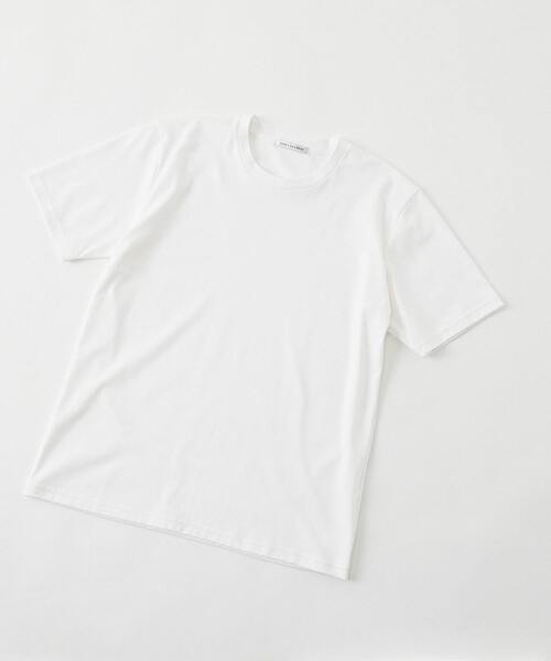MEN'S MELROSE(メンズメルローズ)の「【WEB限定】ハイゲージスムースクルーネックTシャツ(Tシャツ/カットソー・メンズ・ホワイト/サックスブルー/チャコールグレー/ネイビー/ブラック・2/3/4)」の11枚目の写真