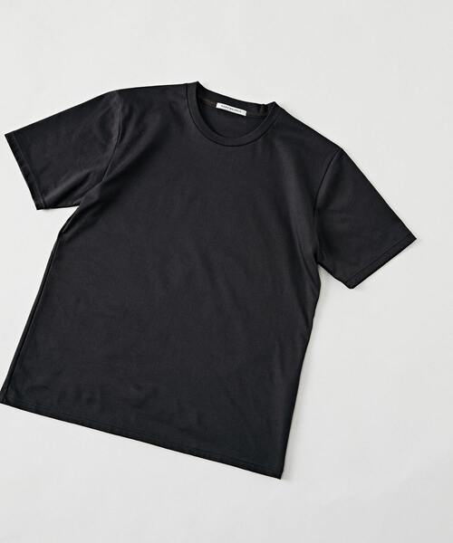 MEN'S MELROSE(メンズメルローズ)の「【WEB限定】ハイゲージスムースクルーネックTシャツ(Tシャツ/カットソー・メンズ・ホワイト/サックスブルー/チャコールグレー/ネイビー/ブラック・2/3/4)」の15枚目の写真
