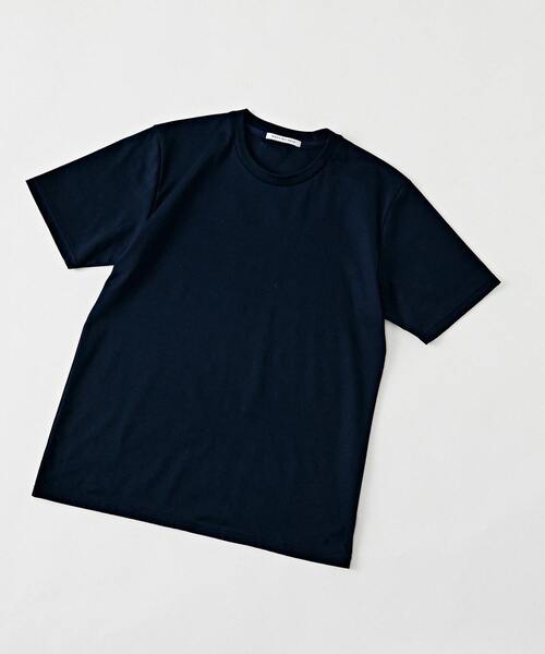 MEN'S MELROSE(メンズメルローズ)の「【WEB限定】ハイゲージスムースクルーネックTシャツ(Tシャツ/カットソー・メンズ・ホワイト/サックスブルー/チャコールグレー/ネイビー/ブラック・2/3/4)」の17枚目の写真