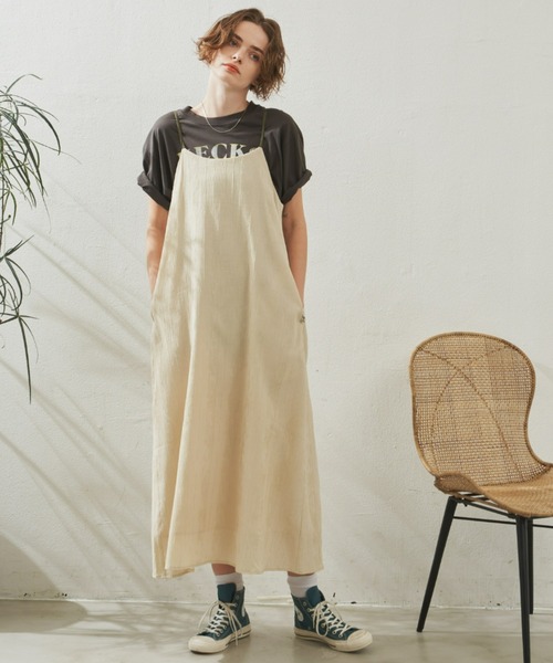 Unitage（ユニテージ）の「バックデザインキャミワンピース（ワンピース・レディース・グリーン/ブラック/アイボリー/その他・FREE）」の16枚目の写真