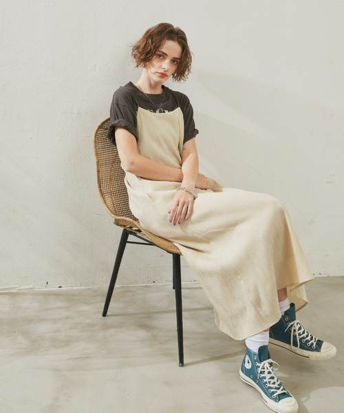 Unitage（ユニテージ）の「バックデザインキャミワンピース（ワンピース・レディース・グリーン/ブラック/アイボリー/その他・FREE）」の17枚目の写真