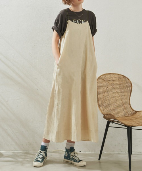 Unitage（ユニテージ）の「バックデザインキャミワンピース（ワンピース・レディース・グリーン/ブラック/アイボリー/その他・FREE）」の15枚目の写真