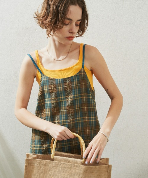 Unitage（ユニテージ）の「バックデザインキャミワンピース（ワンピース・レディース・グリーン/ブラック/アイボリー/その他・FREE）」の8枚目の写真