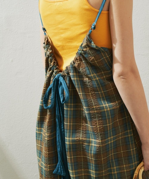 Unitage（ユニテージ）の「バックデザインキャミワンピース（ワンピース・レディース・グリーン/ブラック/アイボリー/その他・FREE）」の11枚目の写真