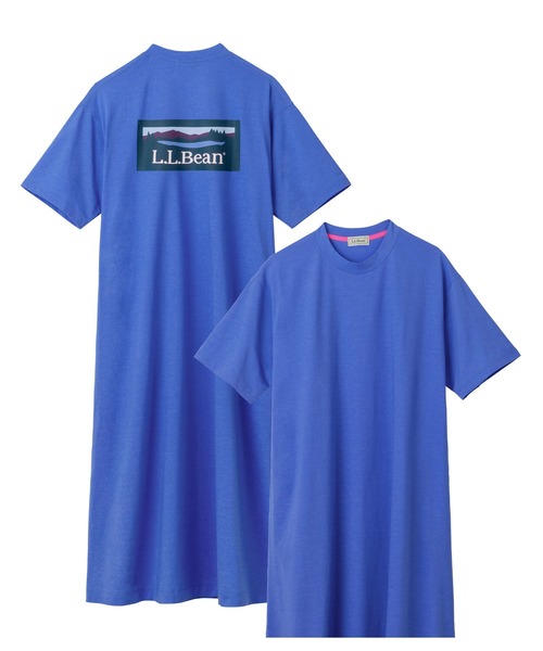 L.L.Bean(エルエルビーン)の「【JAPAN EDITION】ビーンズ・バック・カタディン・ドレス ジャパン・フィット(ワンピース・レディース・サックスブルー/ライトグレー/チャコール/オフホワイト・MEDIUM)」の4枚目の写真