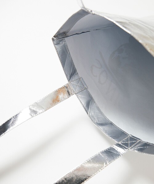 MUSIC TEE（ミュージックティー）の「MUSIC TEE/ミュージックティー SONIC YOUTH TOTE BAG GOO//グラフィック シルバートートバッグ（トートバッグ・メンズ・シルバー・ONE SIZE）」の8枚目の写真