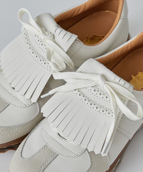 Lui's（ルイス）の「【Tomo&Co×Lui's / トモアンドシーオー×ルイス】タッセル付ジャーマントレーナー（スニーカー・メンズ・ホワイト/ブラック・27cm/26cm）」の17枚目の写真