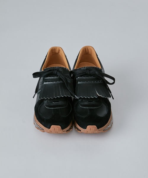 Lui's（ルイス）の「【Tomo&Co×Lui's / トモアンドシーオー×ルイス】タッセル付ジャーマントレーナー（スニーカー・メンズ・ホワイト/ブラック・27cm/26cm）」の21枚目の写真