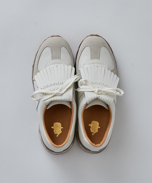 Lui's（ルイス）の「【Tomo&Co×Lui's / トモアンドシーオー×ルイス】タッセル付ジャーマントレーナー（スニーカー・メンズ・ホワイト/ブラック・27cm/26cm）」の11枚目の写真