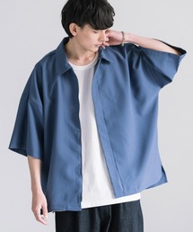 Rocky Monroe（ロッキーモンロー）の「オーバーサイズ 無地 ジップアップ半袖シャツ（シャツ/ブラウス）」