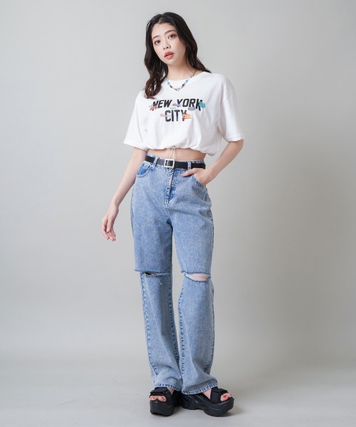 SPINNS（スピンズ）の「ナイロンテープ厚底サンダル（サンダル・レディース・ブラック・S/M/L）」の9枚目の写真