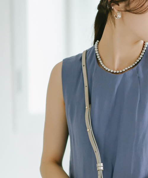 Ops.(オプス)の「ナバホパールネックレス レディース シルバー925 ネックレス【PALMYLA Short パルミラ ショート】(ネックレス・レディース・シルバー・ONE SIZE)」の4枚目の写真