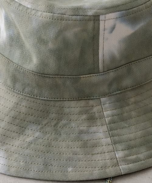 ear PAPILLONNER（イアパピヨネ）の「タイダイ柄バケットハット【SUM1 STYLE（スミスタイル）】（ハット・レディース・グレー/カーキ・FREE）」の11枚目の写真