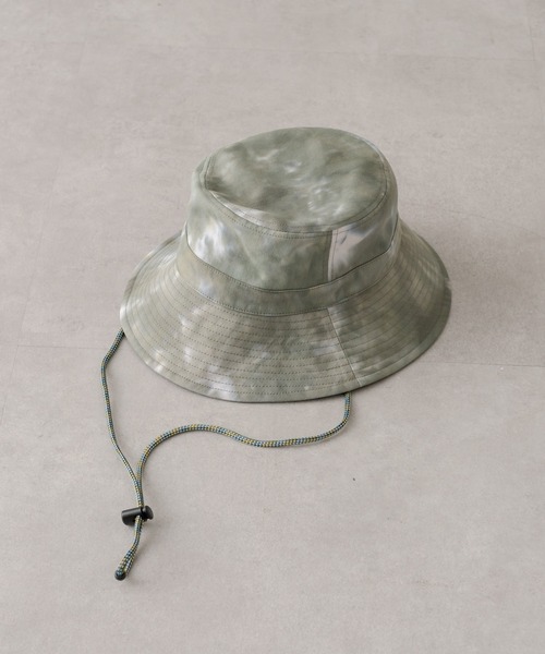 ear PAPILLONNER（イアパピヨネ）の「タイダイ柄バケットハット【SUM1 STYLE（スミスタイル）】（ハット・レディース・グレー/カーキ・FREE）」の8枚目の写真