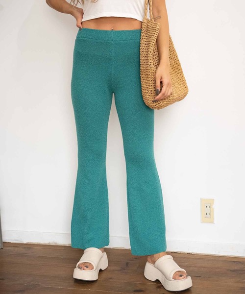 anap mimpi(アナップミンピ)の「サマーニットソフトフレアパンツ(その他パンツ・レディース・グリーン/ダークグレー・FREE)」の19枚目の写真