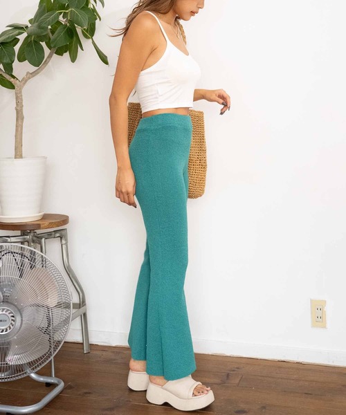 anap mimpi(アナップミンピ)の「サマーニットソフトフレアパンツ(その他パンツ・レディース・グリーン/ダークグレー・FREE)」の18枚目の写真