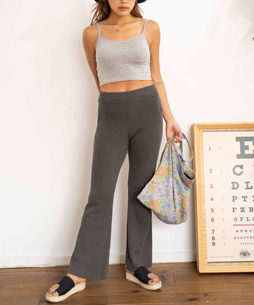 anap mimpi(アナップミンピ)の「サマーニットソフトフレアパンツ(その他パンツ・レディース・グリーン/ダークグレー・FREE)」の20枚目の写真