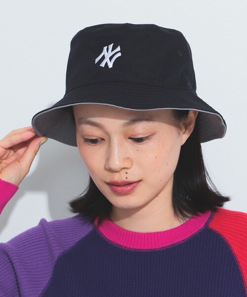 BEAMS BOY（ビームスボーイ）の「NEW ERA × BEAMS BOY / 別注 ロゴ リバーシブルハット（ハット・レディース・ブルー/ネイビー・ONE SIZE）」の10枚目の写真