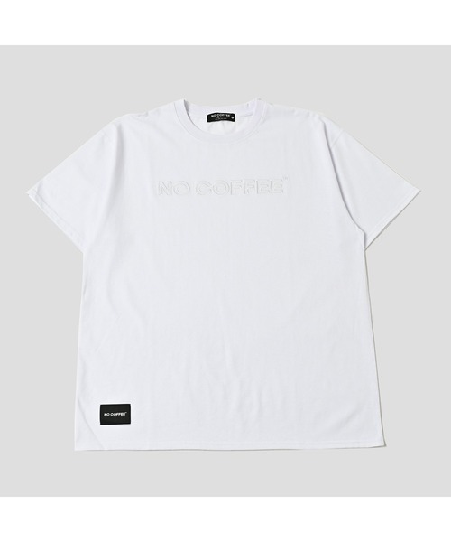 NO COFFEE(ノーコーヒー)の「アウトライン刺繍S/S TEE(Tシャツ/カットソー・メンズ・グリーン/グレー/ブラック/ホワイト・LARGE/X-LARGE/MEDIUM)」の2枚目の写真