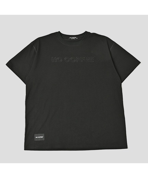 NO COFFEE(ノーコーヒー)の「アウトライン刺繍S/S TEE(Tシャツ/カットソー・メンズ・グリーン/グレー/ブラック/ホワイト・LARGE/X-LARGE/MEDIUM)」の3枚目の写真