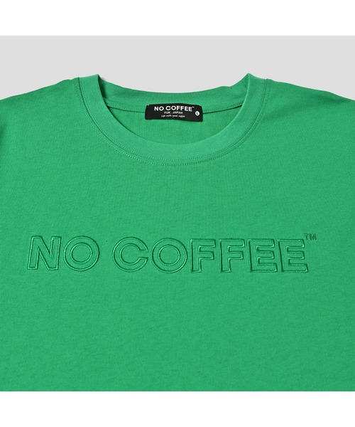 NO COFFEE(ノーコーヒー)の「アウトライン刺繍S/S TEE(Tシャツ/カットソー・メンズ・グリーン/グレー/ブラック/ホワイト・LARGE/X-LARGE/MEDIUM)」の15枚目の写真