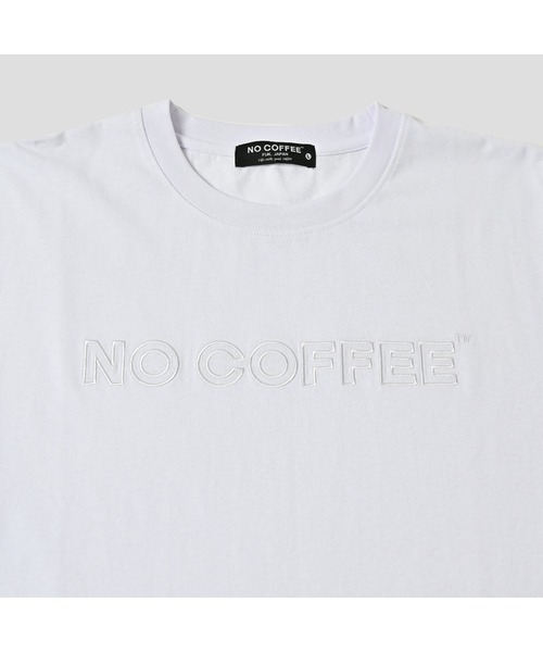 NO COFFEE(ノーコーヒー)の「アウトライン刺繍S/S TEE(Tシャツ/カットソー・メンズ・グリーン/グレー/ブラック/ホワイト・LARGE/X-LARGE/MEDIUM)」の5枚目の写真