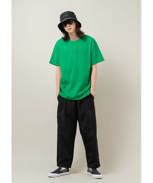 NO COFFEE(ノーコーヒー)の「アウトライン刺繍S/S TEE(Tシャツ/カットソー・メンズ・グリーン/グレー/ブラック/ホワイト・LARGE/X-LARGE/MEDIUM)」の20枚目の写真