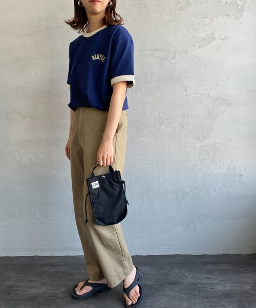 SCREEN STARS（スクリーンスターズ）の「[SCREEN STARS/スクリーンスターズ] 別注 プリントデザイン リンガーTシャツ（Tシャツ/カットソー・レディース・ヘザーグレー/サックスブルー/ネイビー/オフホワイト・F）」の8枚目の写真