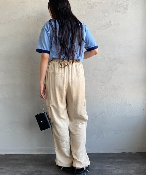 SCREEN STARS（スクリーンスターズ）の「[SCREEN STARS/スクリーンスターズ] 別注 プリントデザイン リンガーTシャツ（Tシャツ/カットソー・レディース・ヘザーグレー/サックスブルー/ネイビー/オフホワイト・F）」の12枚目の写真