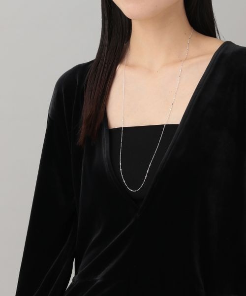 A part by（アパートバイ）の「キラキラチェーンロングネックレス（ネックレス・レディース・シルバー/ゴールド・FREE）」の7枚目の写真