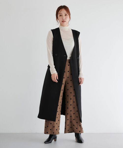 le.coeur blanc（ルクールブラン）の「シアータートル（Tシャツ/カットソー・レディース・ブラック/オフホワイト/グレー・38）」の16枚目の写真