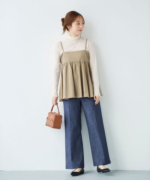 le.coeur blanc（ルクールブラン）の「シアータートル（Tシャツ/カットソー・レディース・ブラック/オフホワイト/グレー・38）」の19枚目の写真