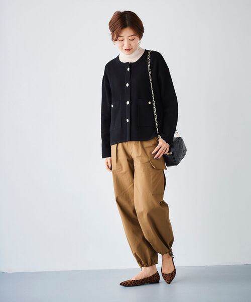 le.coeur blanc（ルクールブラン）の「シアータートル（Tシャツ/カットソー・レディース・ブラック/オフホワイト/グレー・38）」の11枚目の写真