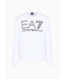 【エンポリオ アルマーニ EA7】Logo Series クルーネックスウェットシャツ コットン製