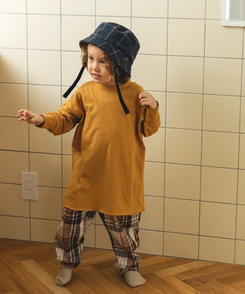 pairmanon（ペアマノン）の「イヤーフラップ バケットハット（ハット・キッズ・ブラウン/ネイビー・FREE）」の7枚目の写真