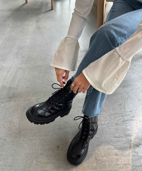 rectangle（レクタングル）の「フレアスリーブトップス（Tシャツ/カットソー・レディース・チャコールグレー/アイボリー/ブラック・FREE）」の16枚目の写真