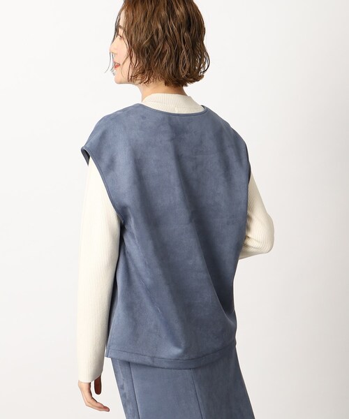 grove（グローブ）の「◆もっちりソフトな風合いが病みつきになるマシュマロタッチスウェードセットアップ（セットアップ・レディース・アイボリー/ブルー/チャコールグレー・02/03/01/05/04）」の14枚目の写真