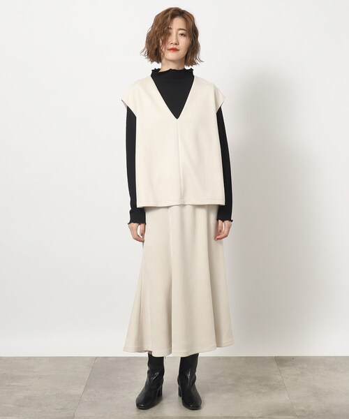 grove（グローブ）の「◆もっちりソフトな風合いが病みつきになるマシュマロタッチスウェードセットアップ（セットアップ・レディース・アイボリー/ブルー/チャコールグレー・02/03/01/05/04）」の12枚目の写真