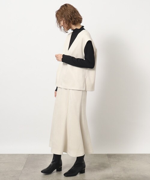 grove（グローブ）の「◆もっちりソフトな風合いが病みつきになるマシュマロタッチスウェードセットアップ（セットアップ・レディース・アイボリー/ブルー/チャコールグレー・02/03/01/05/04）」の11枚目の写真