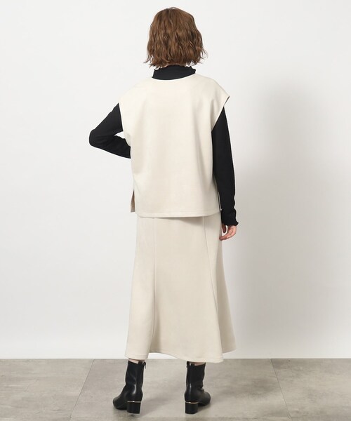 grove（グローブ）の「◆もっちりソフトな風合いが病みつきになるマシュマロタッチスウェードセットアップ（セットアップ・レディース・アイボリー/ブルー/チャコールグレー・02/03/01/05/04）」の10枚目の写真