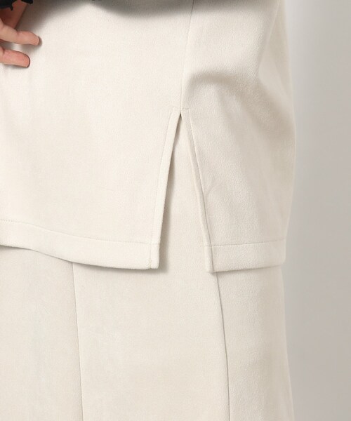 grove（グローブ）の「◆もっちりソフトな風合いが病みつきになるマシュマロタッチスウェードセットアップ（セットアップ・レディース・アイボリー/ブルー/チャコールグレー・02/03/01/05/04）」の7枚目の写真