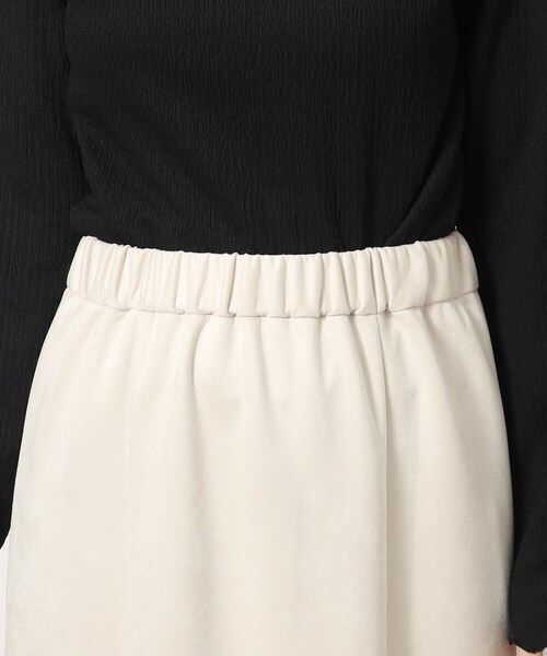 grove（グローブ）の「◆もっちりソフトな風合いが病みつきになるマシュマロタッチスウェードセットアップ（セットアップ・レディース・アイボリー/ブルー/チャコールグレー・02/03/01/05/04）」の6枚目の写真