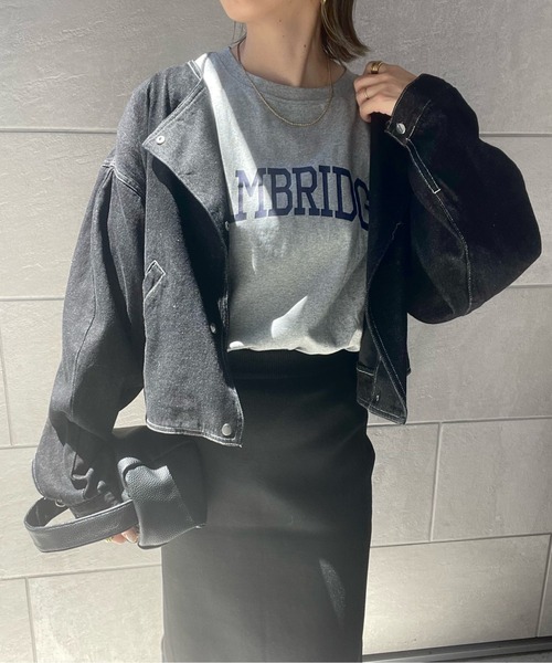 y/m by misato（イムバイミサト）の「CAMBRIDGE ロンT（Tシャツ/カットソー・レディース・ブラック/オフホワイト/杢グレー・FREE）」の7枚目の写真