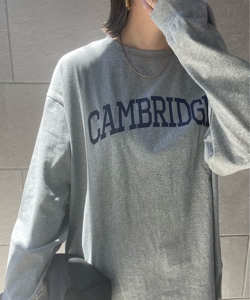 y/m by misato（イムバイミサト）の「CAMBRIDGE ロンT（Tシャツ/カットソー・レディース・ブラック/オフホワイト/杢グレー・FREE）」の8枚目の写真