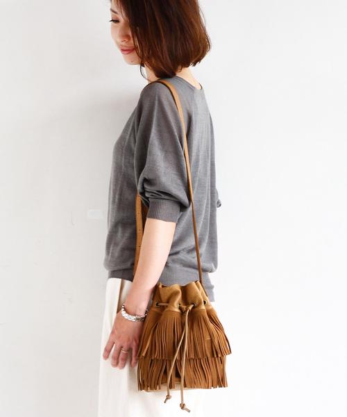 BEAUTY&YOUTH UNITED ARROWS（ビューティーアンドユースユナイテッドアローズ）の「BY∵ フリンジミニドロストショルダー ◆（ショルダーバッグ・レディース・ブラウン/オリーブ/ブラック・ﾌﾘ-）」の4枚目の写真