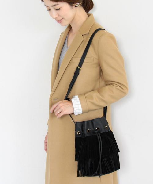 BEAUTY&YOUTH UNITED ARROWS（ビューティーアンドユースユナイテッドアローズ）の「BY∵ フリンジミニドロストショルダー ◆（ショルダーバッグ・レディース・ブラウン/オリーブ/ブラック・ﾌﾘ-）」の5枚目の写真